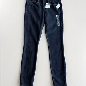 Gap 1969 Legging Slim Dark Blue Dark Wash Stretch Denim Jeans 5 Pocket Women NWT